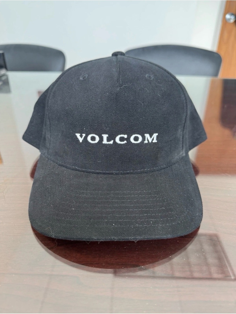Volcom Stone Black SnapBack Baseball Hat Cap